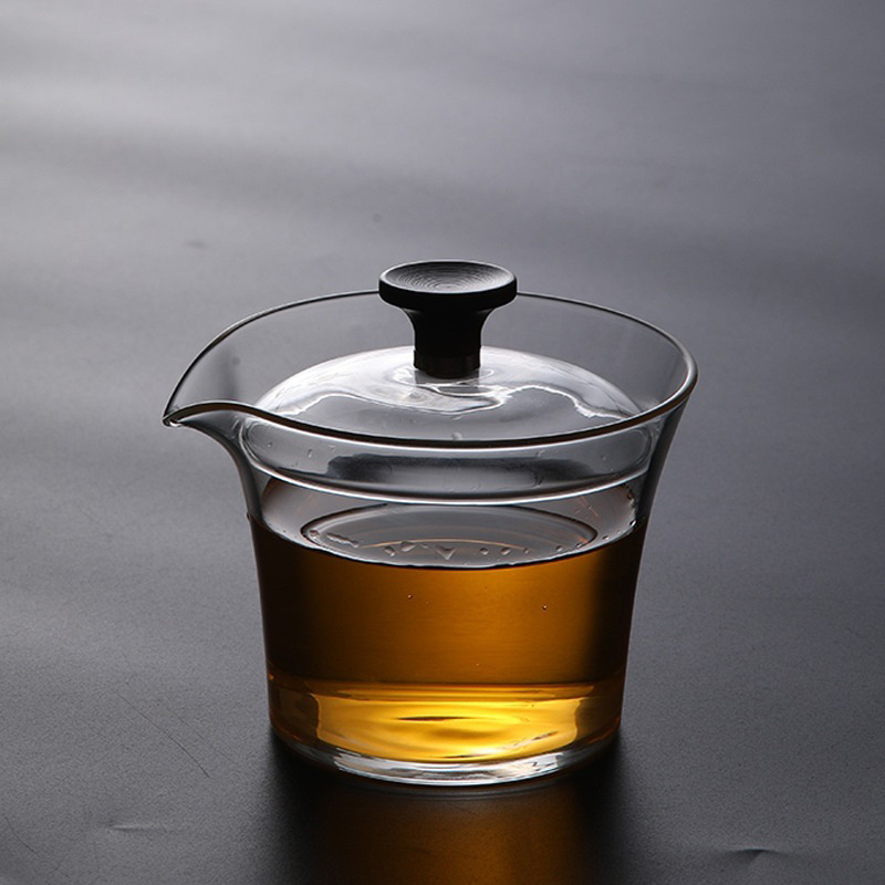 Glass Container Set - Термостойкая стеклянная чайная чашка Gaiwan Puer