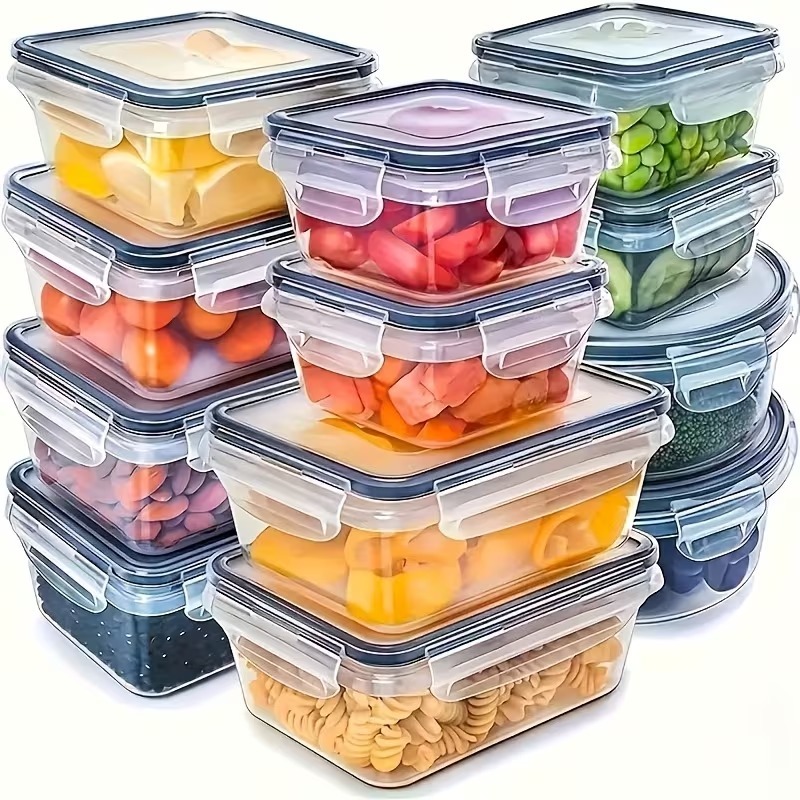 Glass Container Set - Набор из 4 прозрачных контейнеров для