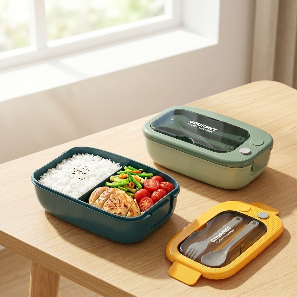 Meal Prep Ideas - Пластиковый ланч-бокс для микроволновки с 2