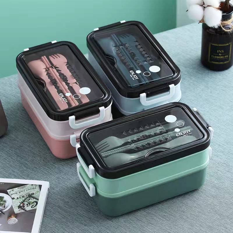 Meal Prep Tupperware - 1 шт., 1400 мл, двухслойный ланч-бокс,