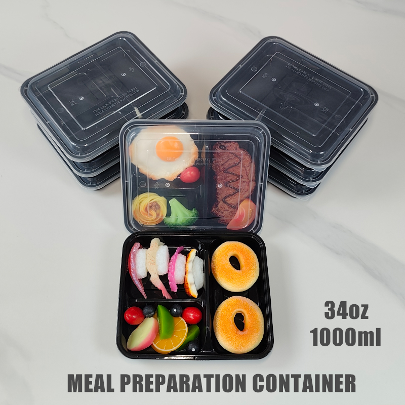 Meal Prep Ideas - Контейнеры для еды с 3 отделениями,