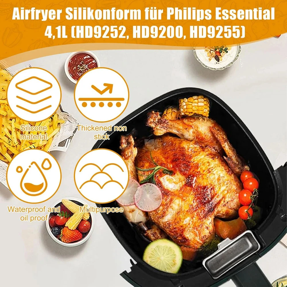 Силиконовая форма для аэрофрит – обзор и цена Philips Air Fryer Hd9252