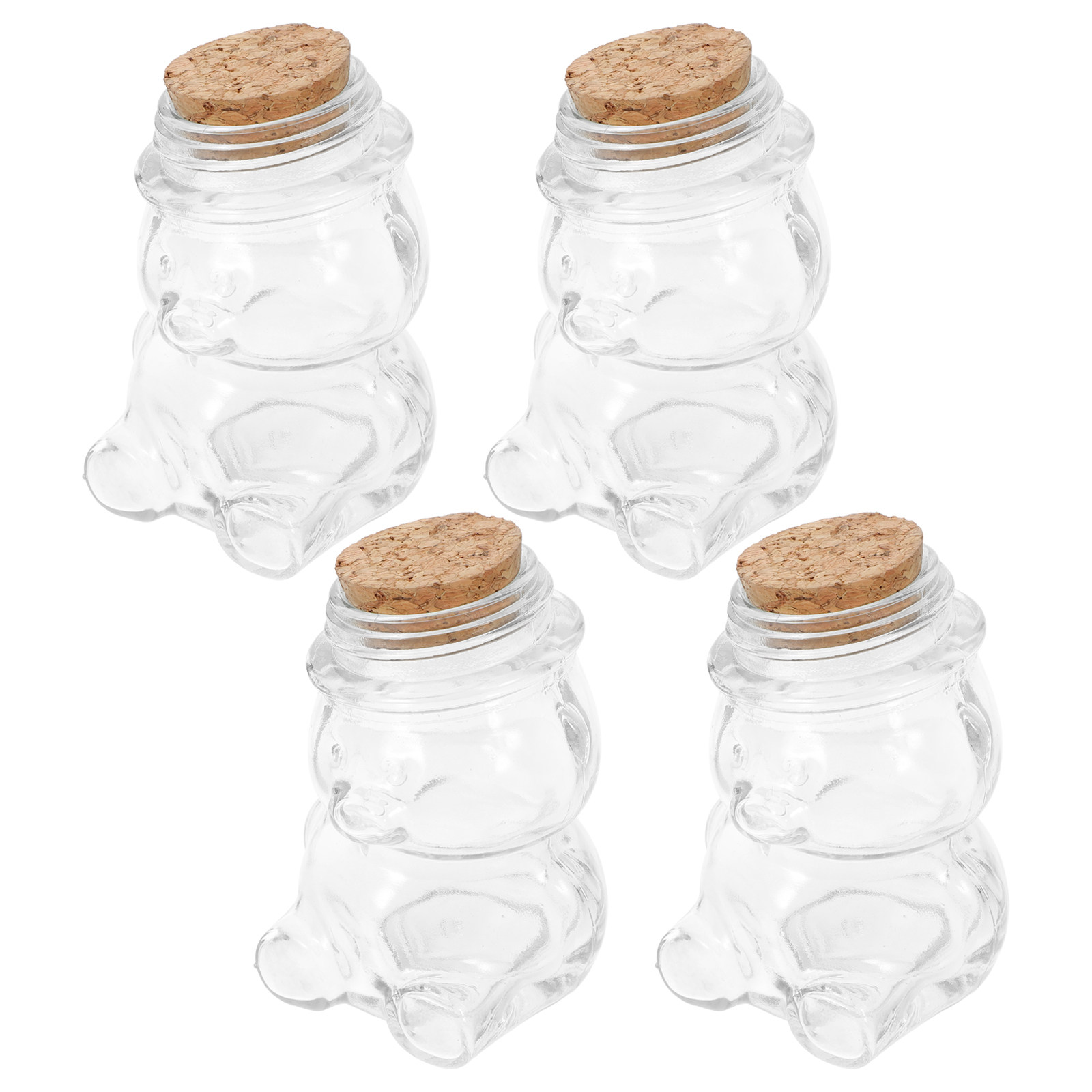 Набор из 4 стеклянных банок дл – обзор и цена Glass Container Set