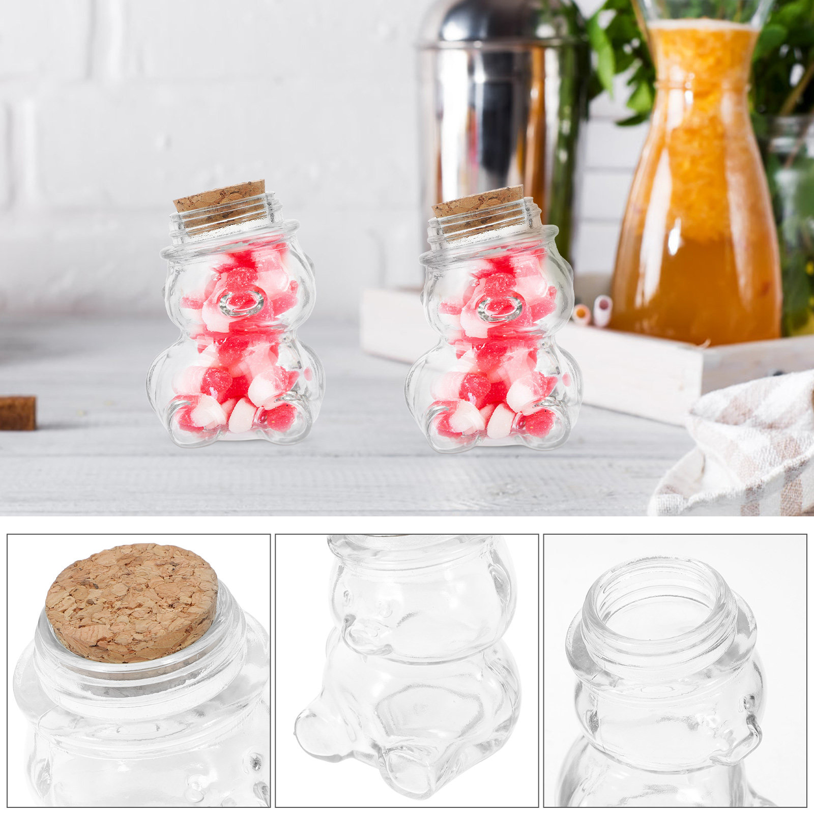 Набор из 4 стеклянных банок дл – обзор и цена Glass Container Set