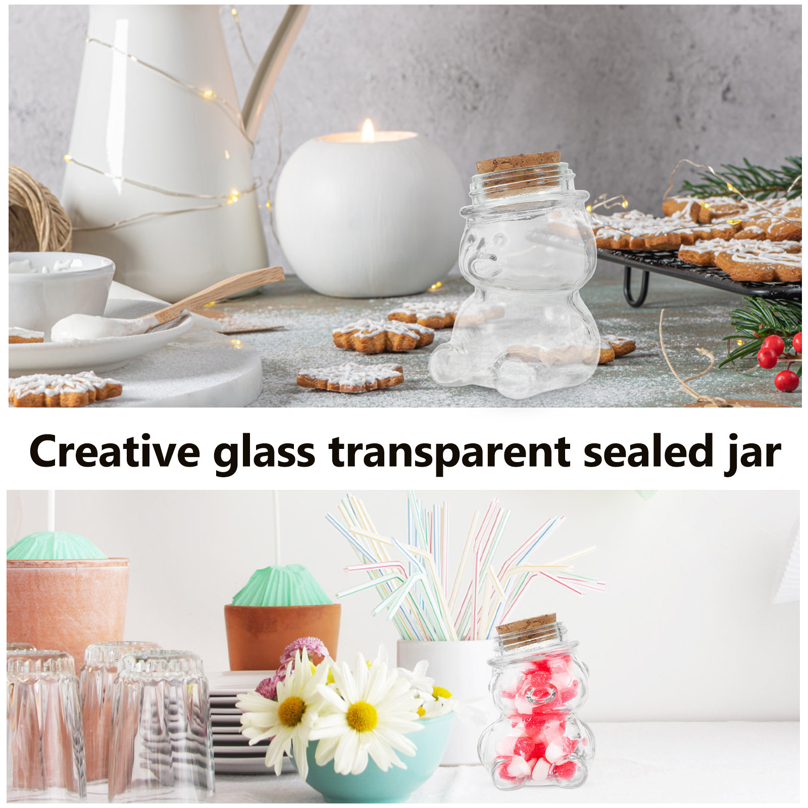 Набор из 4 стеклянных банок дл – обзор и цена Glass Container Set