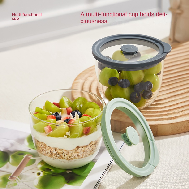 Стеклянный контейнер для овсян – обзор и цена Meal Prep Yogurt Parfait