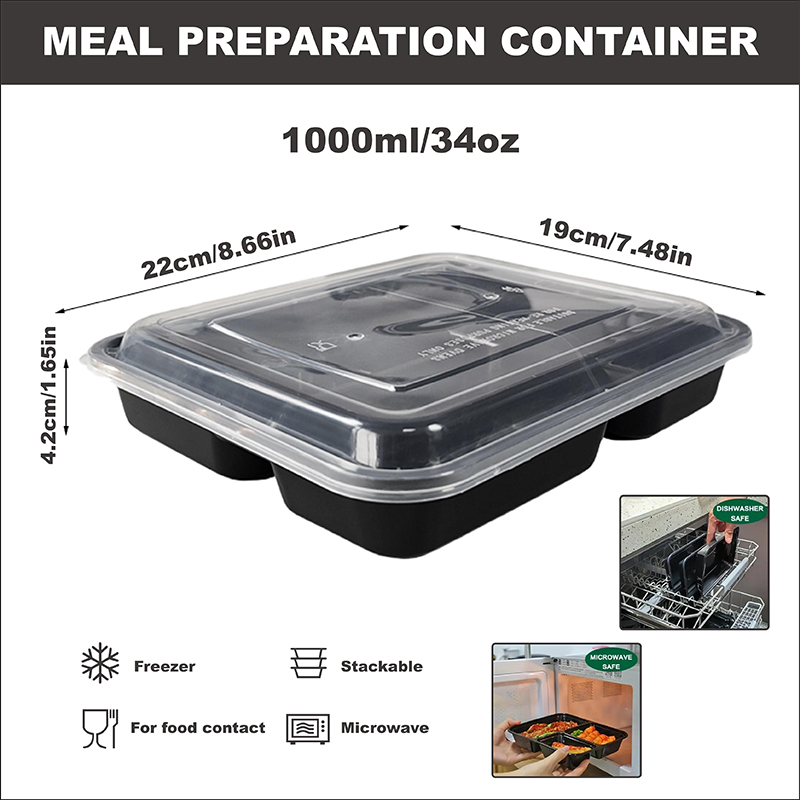 Контейнеры для еды с 3 отделен – обзор и цена Meal Prep Ideas